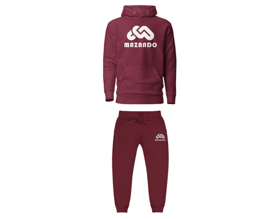 MAROON Hoodie & Sweatpants Suit