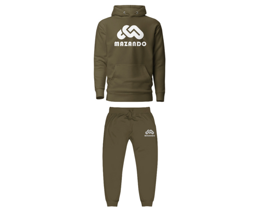 MILITARY GREEN Hoodie & Sweatpants Suit